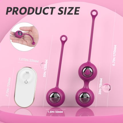 Kelly's Remote Control Vibrating Kegel Balls
